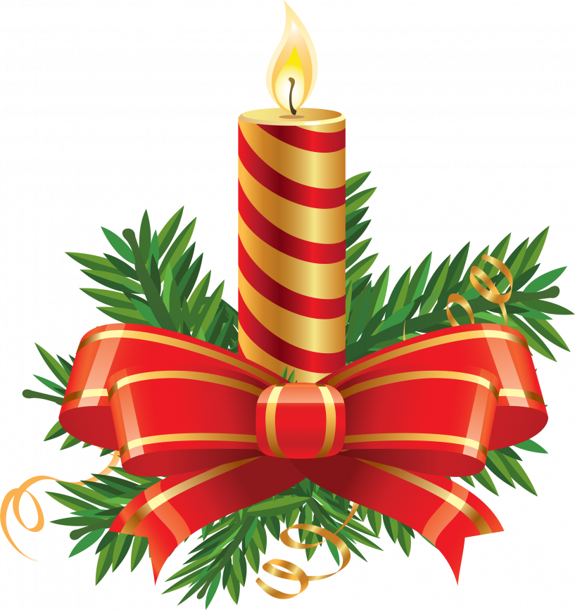 Christmas Candle Clipart David Richmond The Christmas - Clip Art Christmas Candles - Png Download (817x867), Png Download