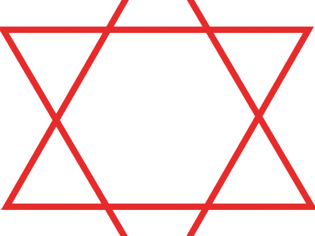 Star Of David Clipart Animated Star - Holocaust Transparent Star Of David - Png Download (640x480), Png Download