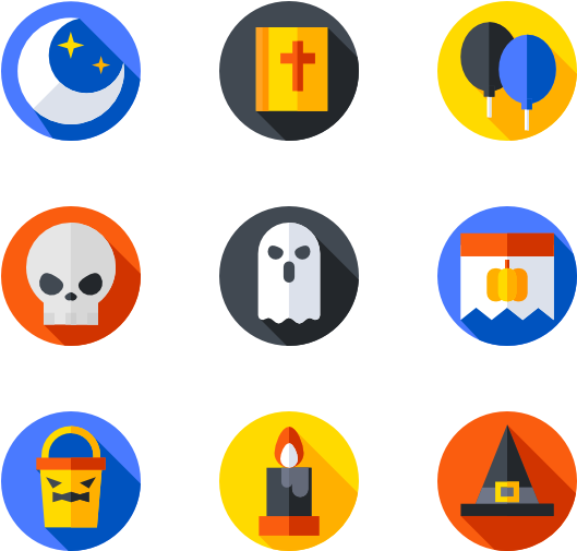 Halloween - Flat Icon Png Clipart (600x564), Png Download
