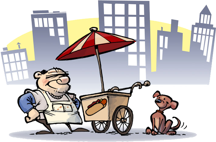 Hot Dog Stand Clipart (796x530), Png Download