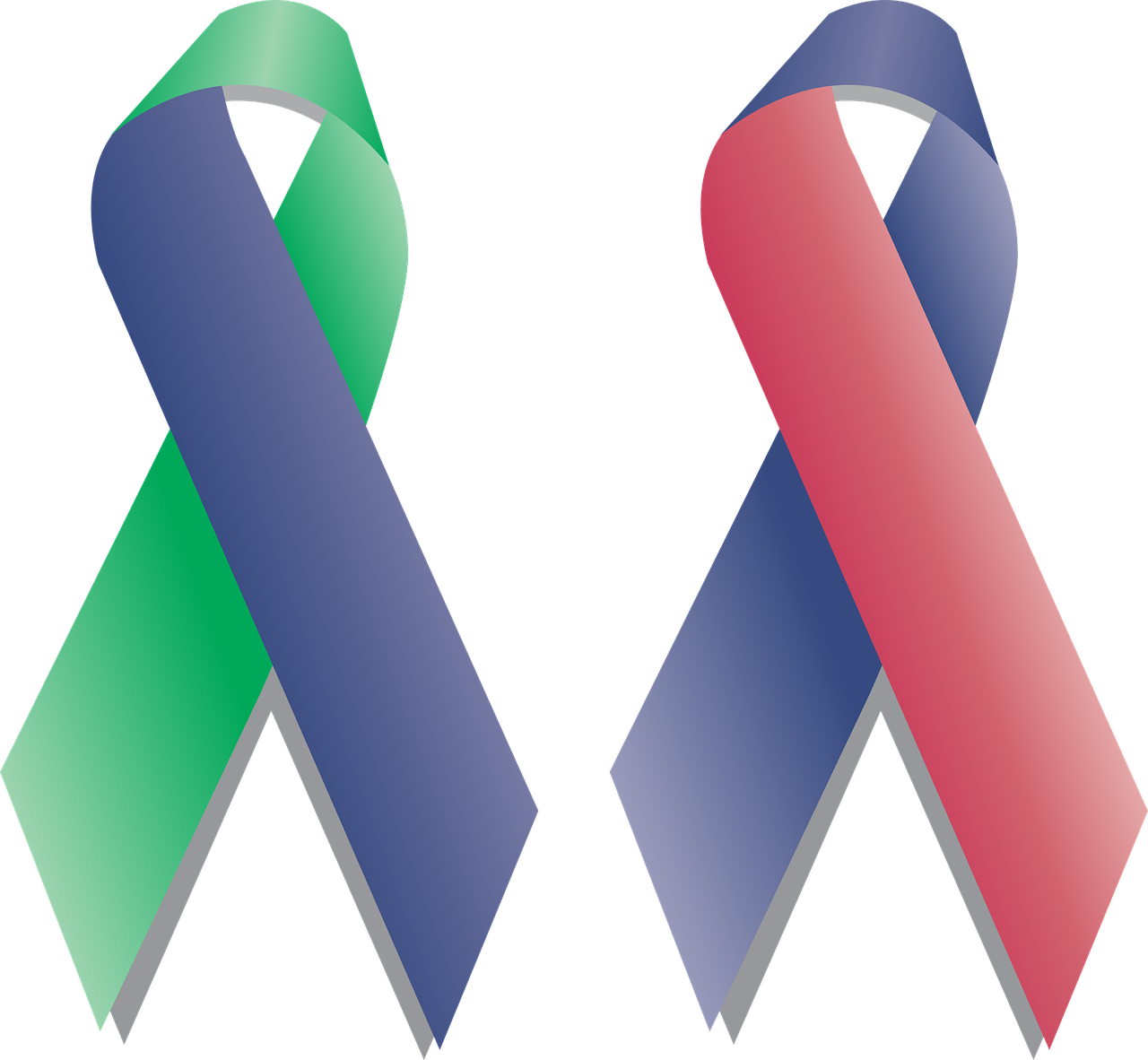 Ribbon Awareness Syndrome Png Image - Syndrome Clipart (1280x1182), Png Download