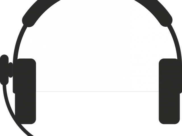 Headphone Clipart Output Device - Transparent Headset Mic Clipart - Png Download (640x480), Png Download