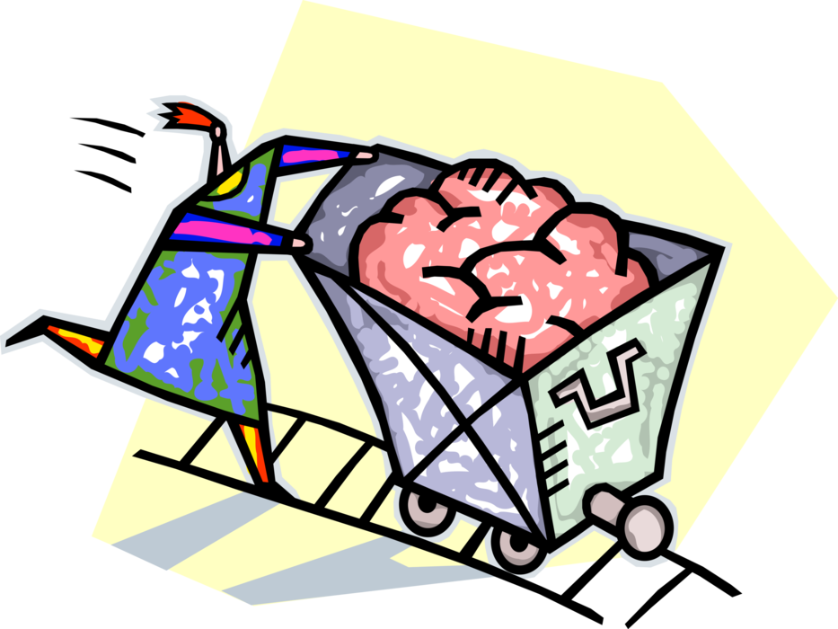 Vector Illustration Of Mining Industry Miner With Mineral - Clip Art - Png Download (933x700), Png Download