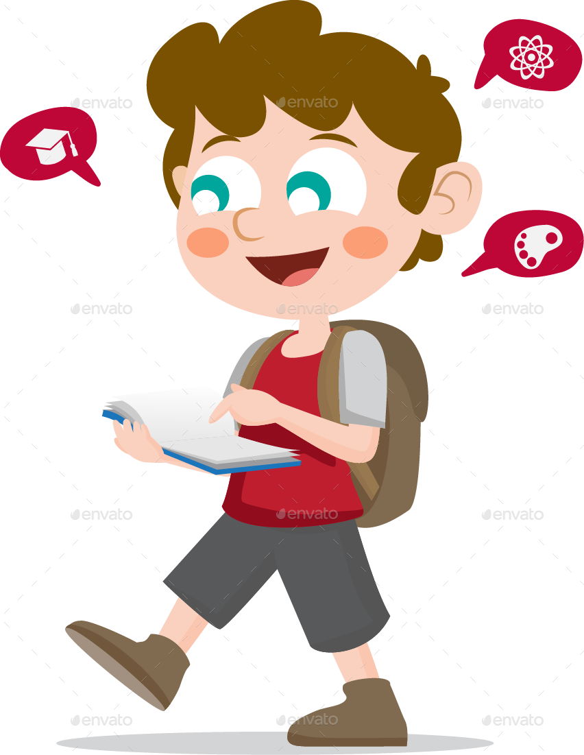 School Boy - School Boy Png Png Clipart (852x1101), Png Download