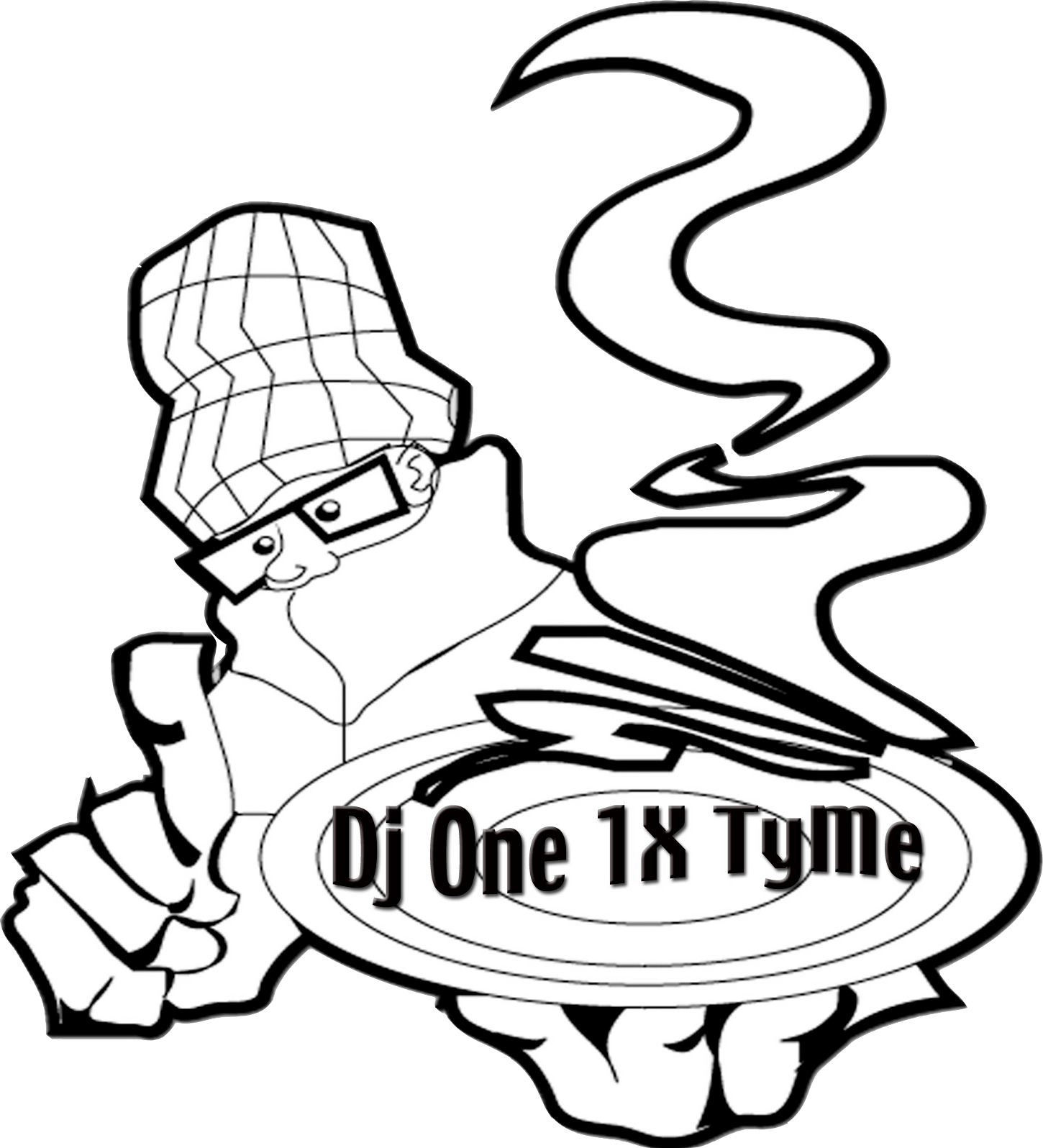 Contact Dj One Tyme Clipart (1450x1596), Png Download