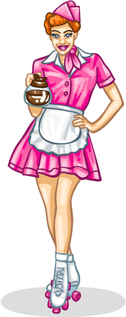 Waitress Clipart (1024x1024), Png Download
