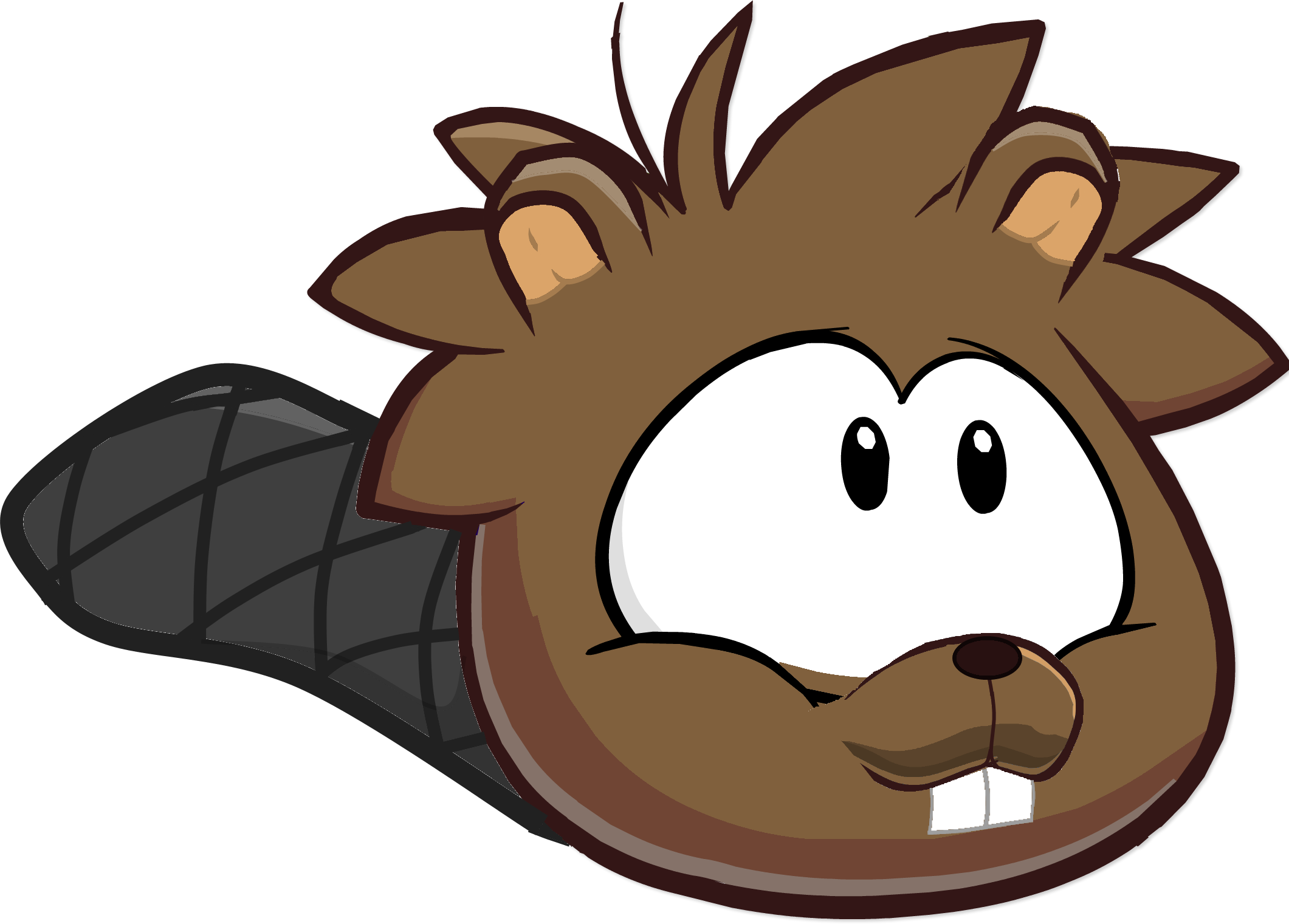 Cute Beaver Illustrations - Beaver Puffle Clipart (2121x1521), Png Download