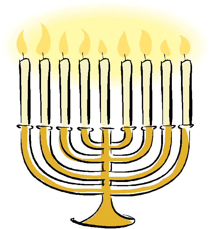 Menorah Hanukkah Celebration - Menora Clipart (689x748), Png Download