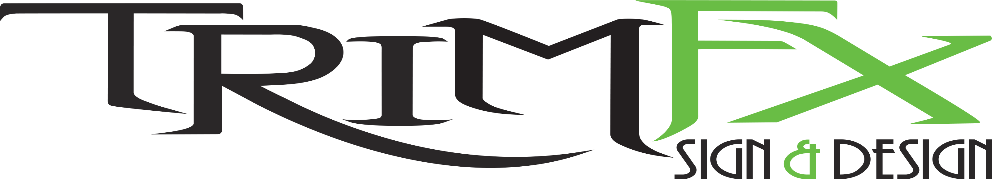 Professional Graphic Designer Grande Prairie - Trimfx Sign & Design (2011) Ltd Clipart (3299x684), Png Download