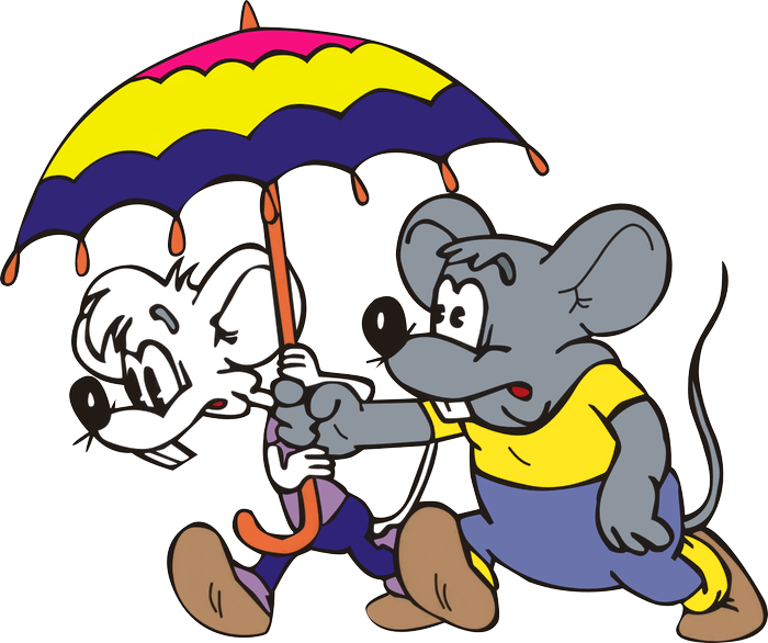 Мыши Из "кота Леопольда" - Cartoon Mice Clipart (700x586), Png Download