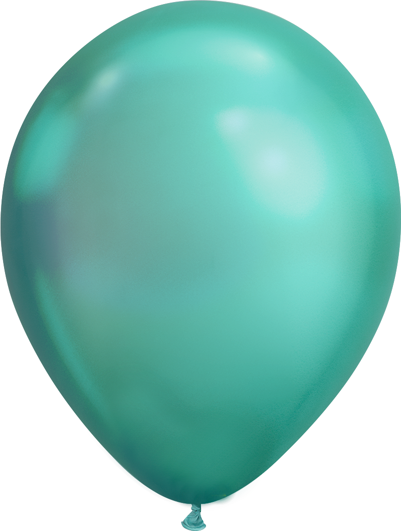 Chrome Green - Blue Green Balloon Clipart (800x1059), Png Download