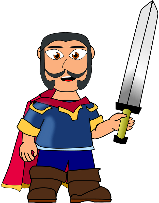 Svg Library Hero Head Medium Image Png - Boy With Knife Png Clipart (620x800), Png Download