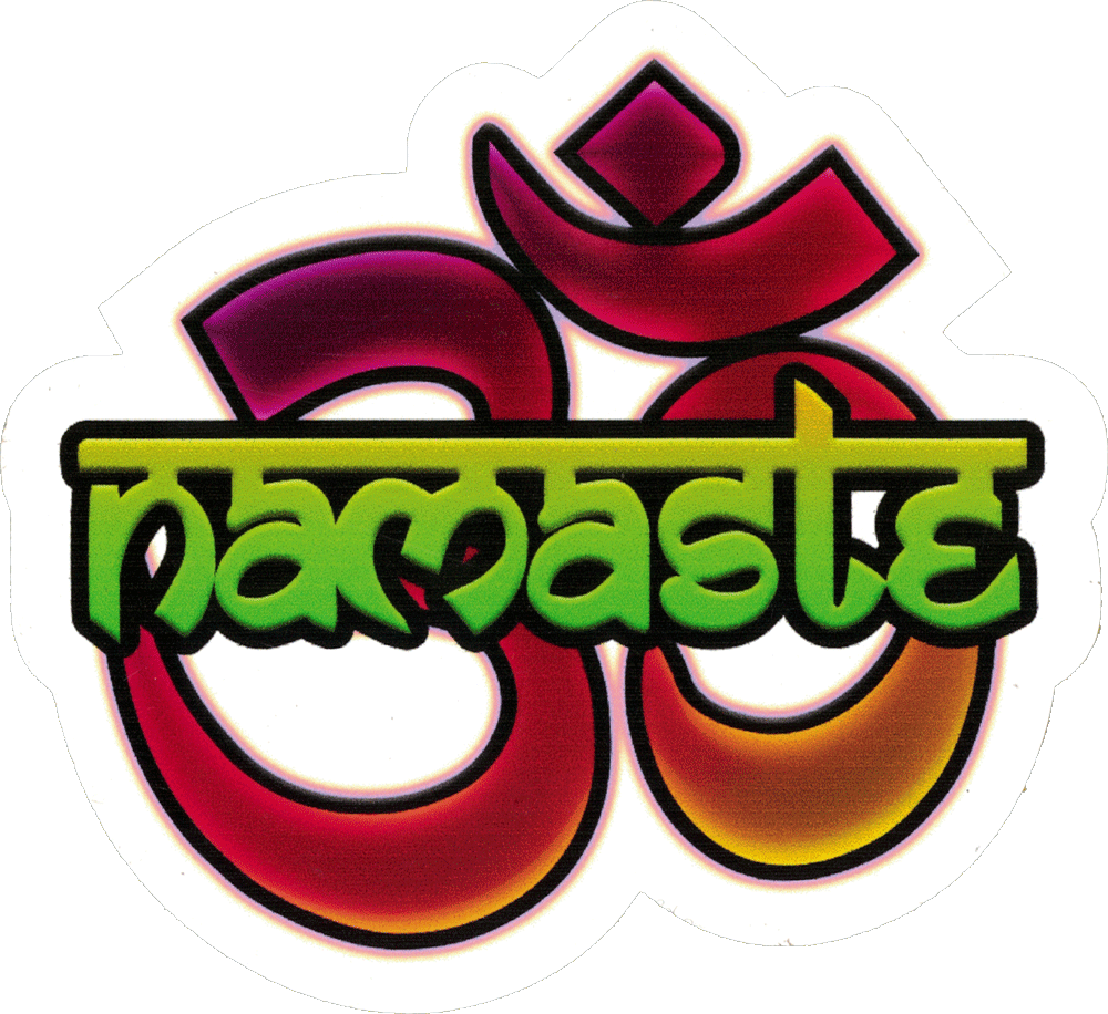 Namaste & Om - Decal Clipart (1000x916), Png Download