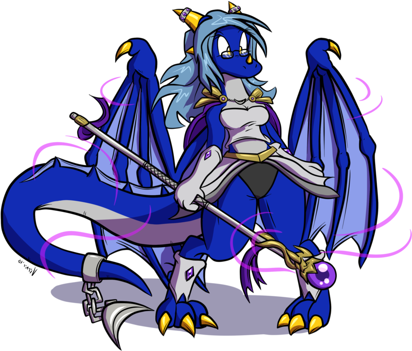 Magical Kouryuu By Virmir - Cartoon Clipart (900x766), Png Download