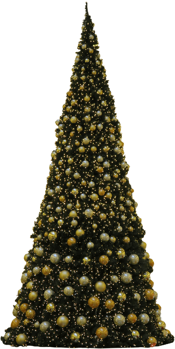 Árbol De Navidad Tres Bolas Doradas - Cute Christmas Tree Png Clipart (782x1280), Png Download