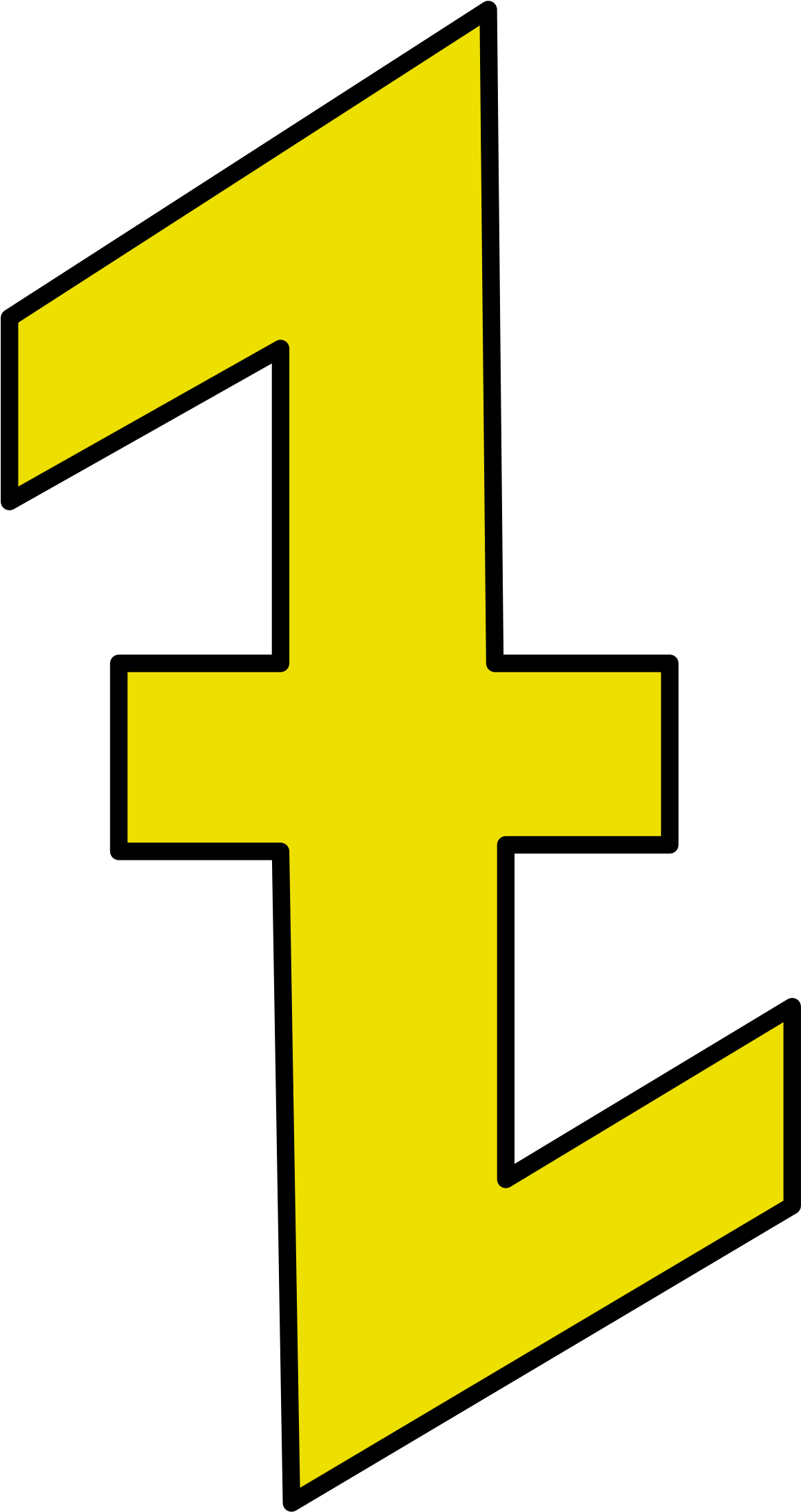 Cross Clipart (1200x2203), Png Download