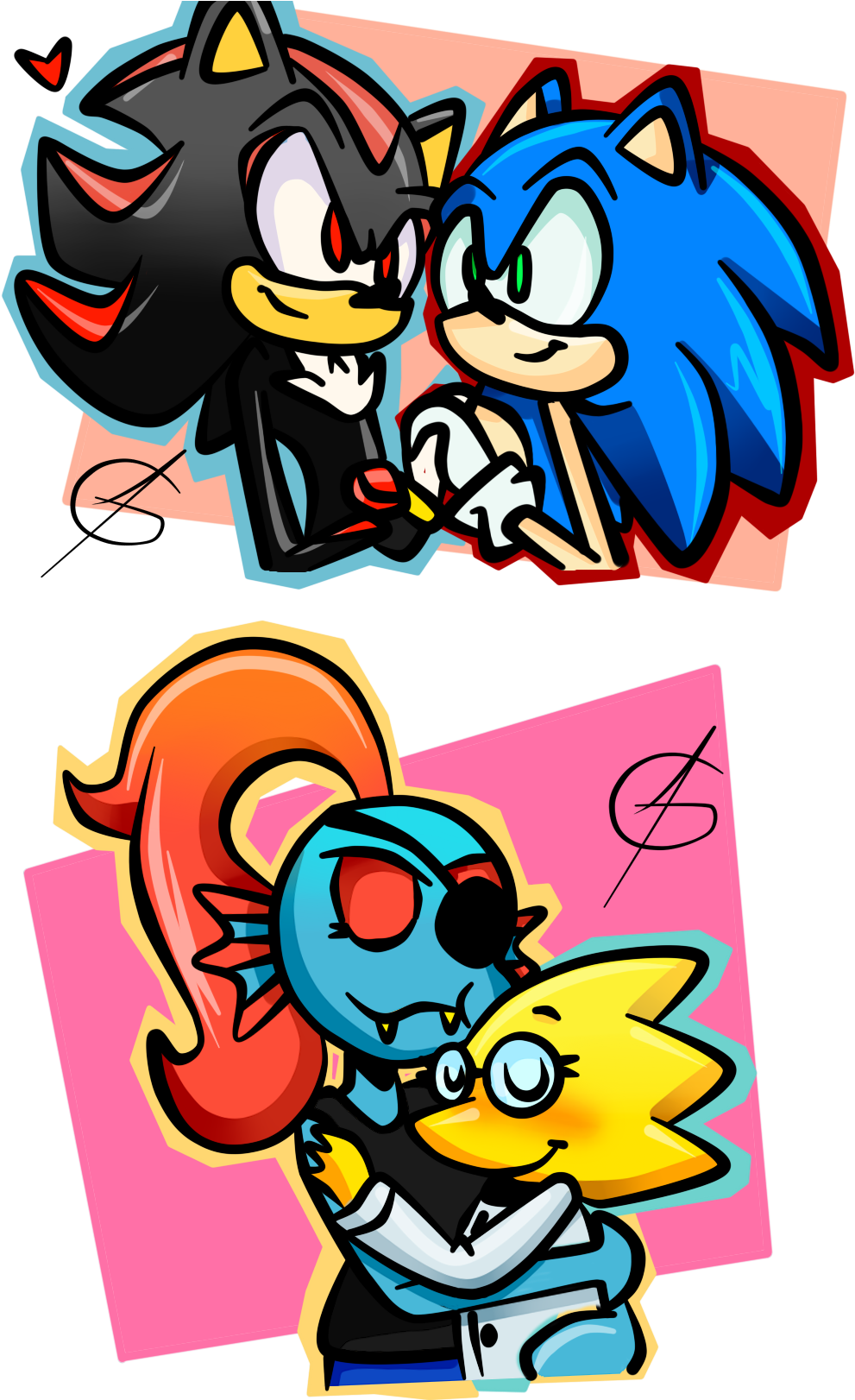 #sonadow Drawings On Paigeeworld - Cartoon Clipart (1000x1621), Png Download