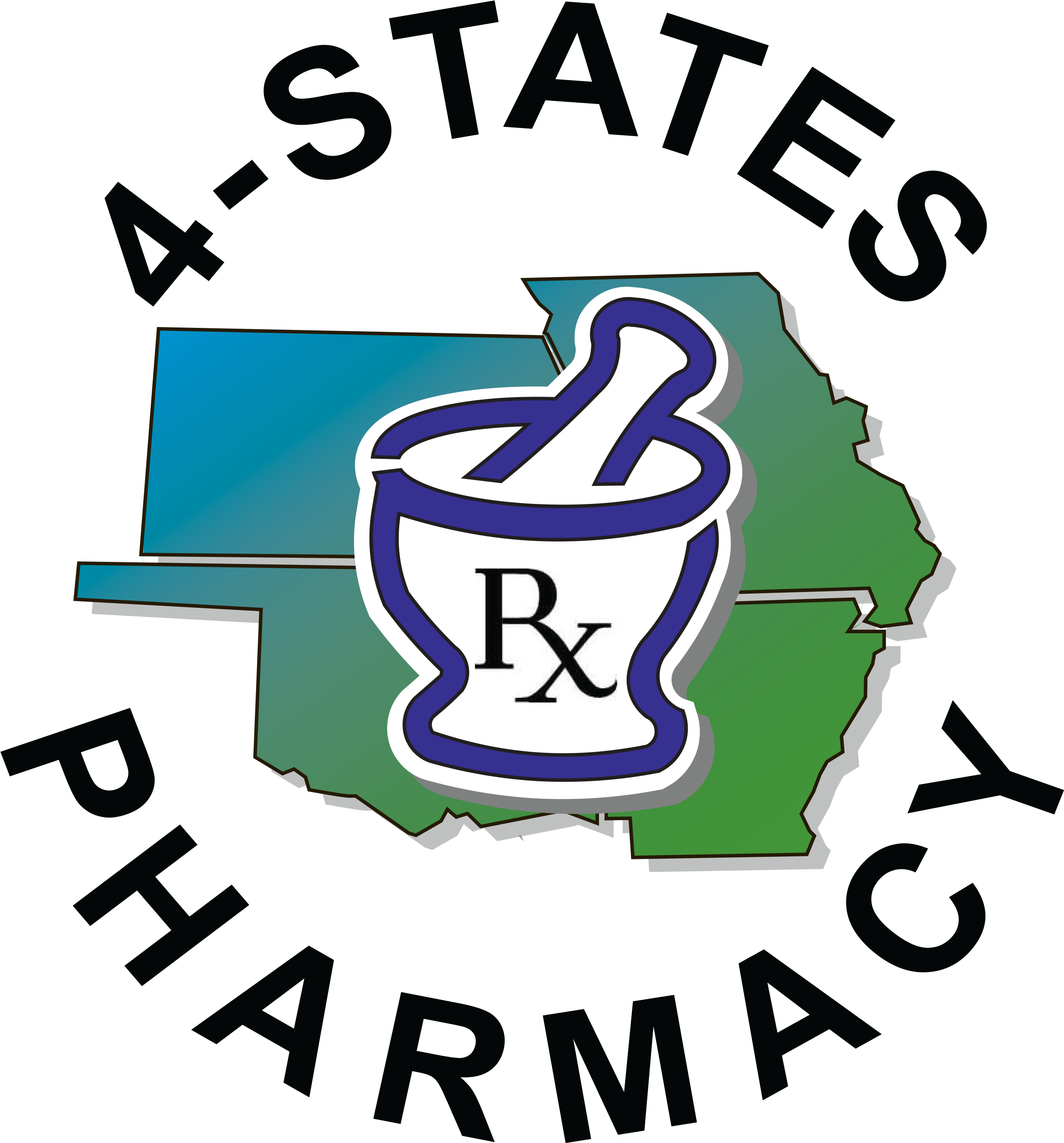 Four States Pharmacy Clipart (2995x2829), Png Download