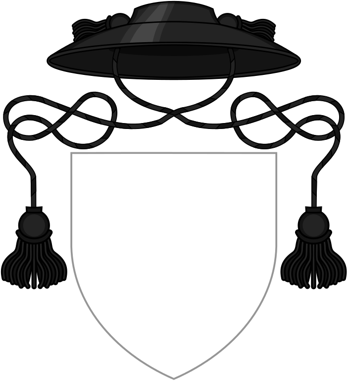 External Ornaments Of A Priest - Coat Of Arms For Priests Clipart (703x768), Png Download