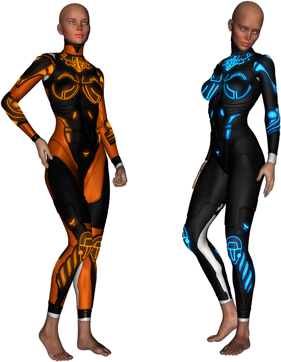 Sci Fi Modelis Grožis Clipart (1280x1280), Png Download