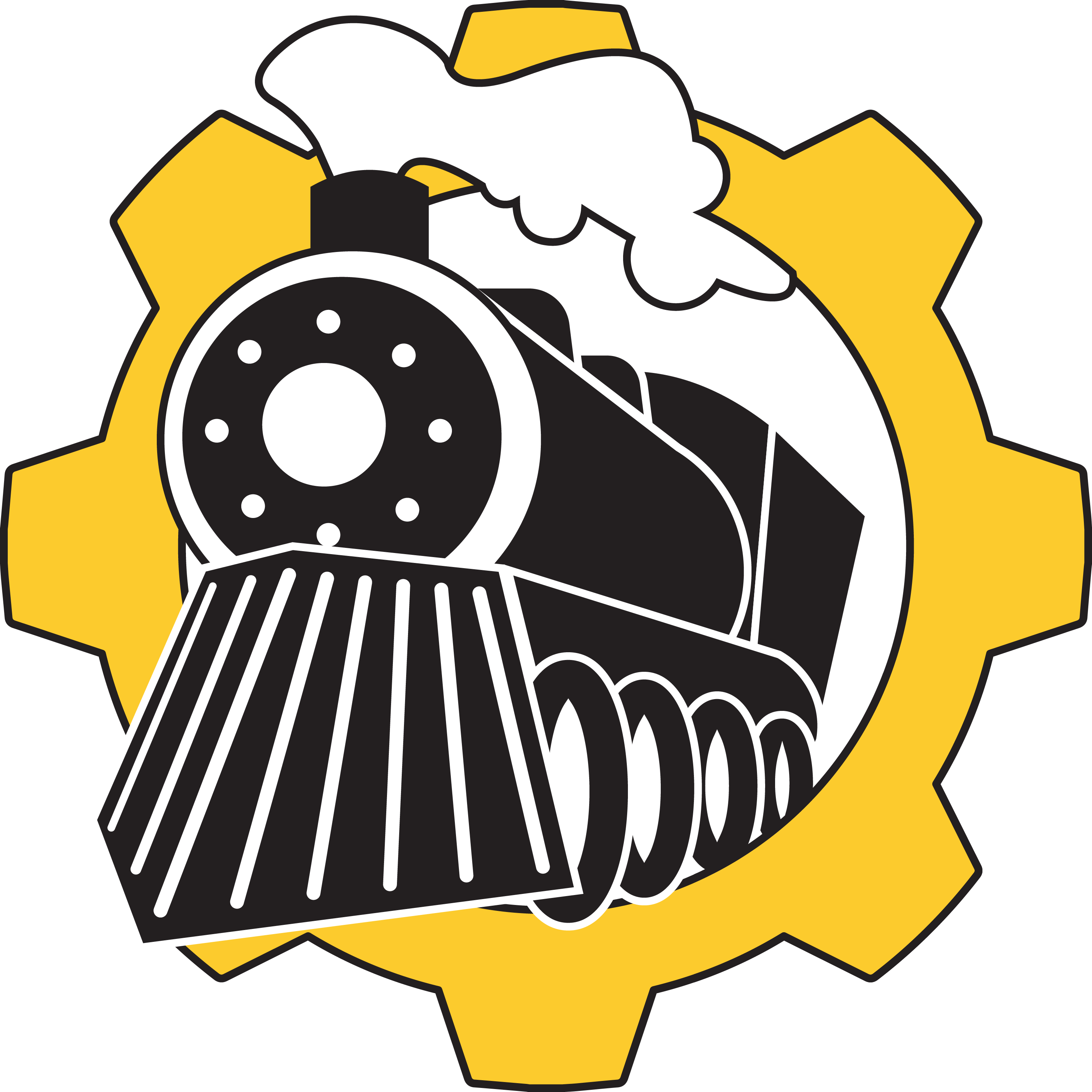 The Industrial Era - Solid Angle Clipart (2960x2960), Png Download