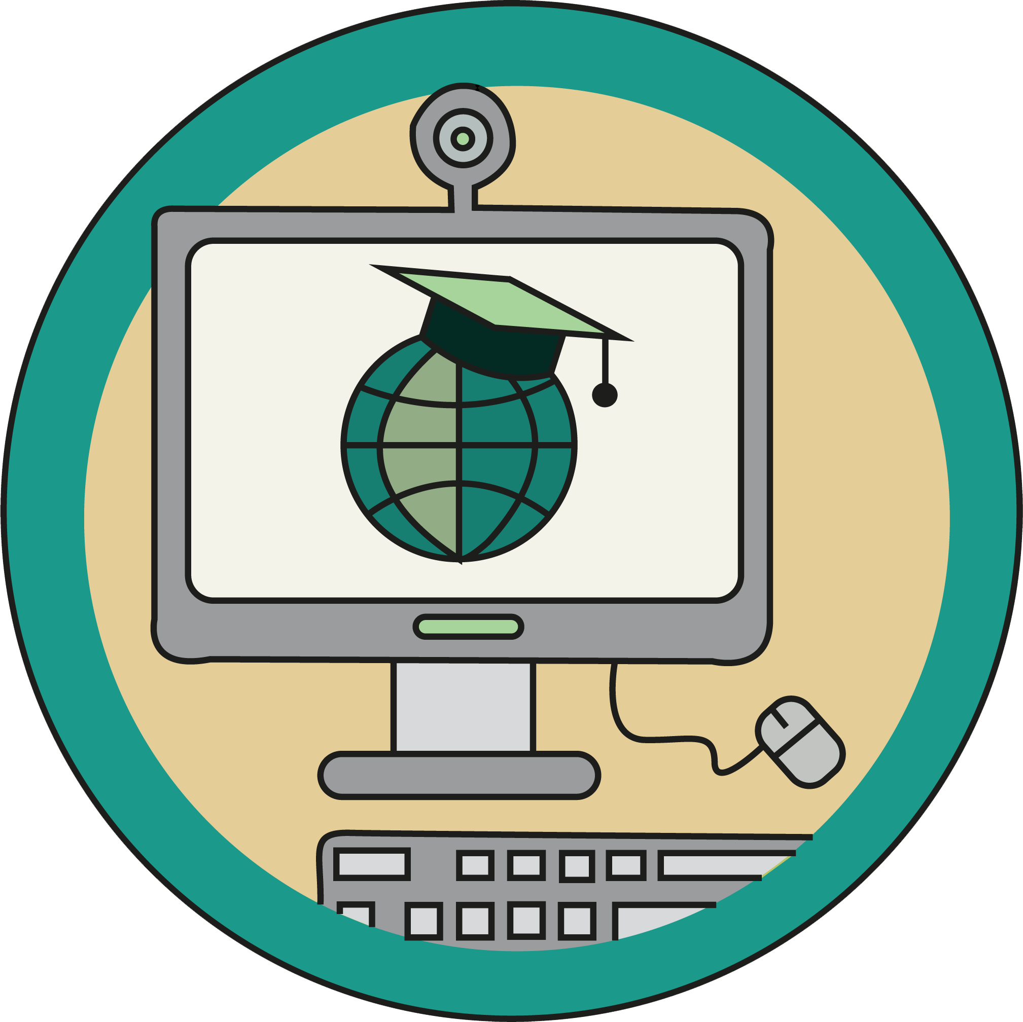 Online Spanish - Circle Clipart (2017x2016), Png Download