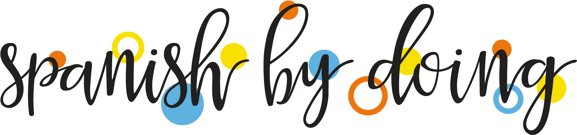 Learning Spanish By Doing - Calligraphy Clipart (2351x569), Png Download