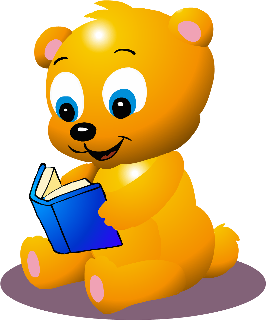 Icanreadsystem Bear - Cartoon Clipart (1500x1400), Png Download