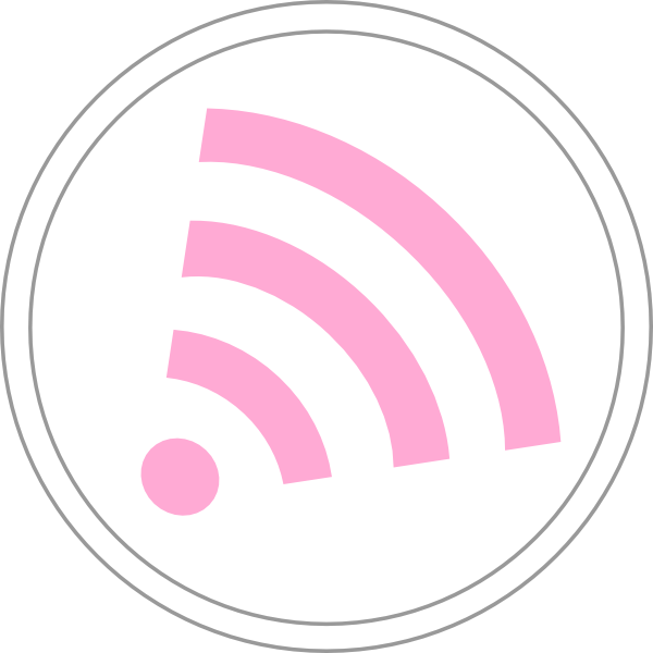 This Free Clip Arts Design Of Pink Subscription Wifi - Png Download (600x600), Png Download