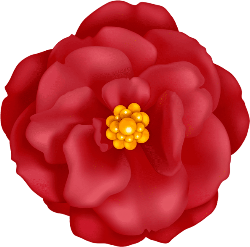 Free Png Red Flower Decorative Png Images Transparent Clipart - Full ...