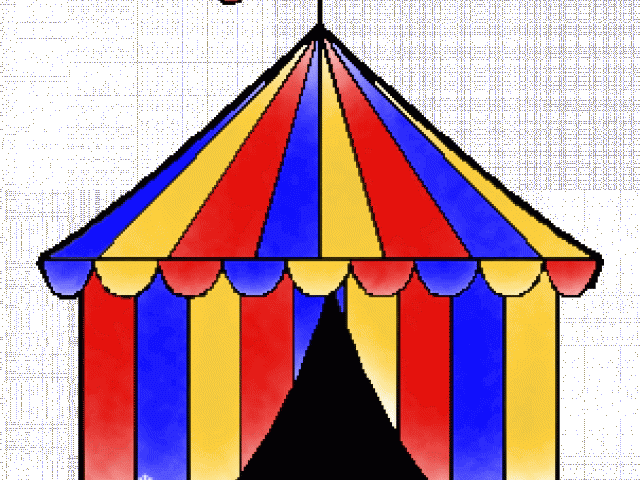 Desenho De Um Circo Colorido Clipart (640x480), Png Download
