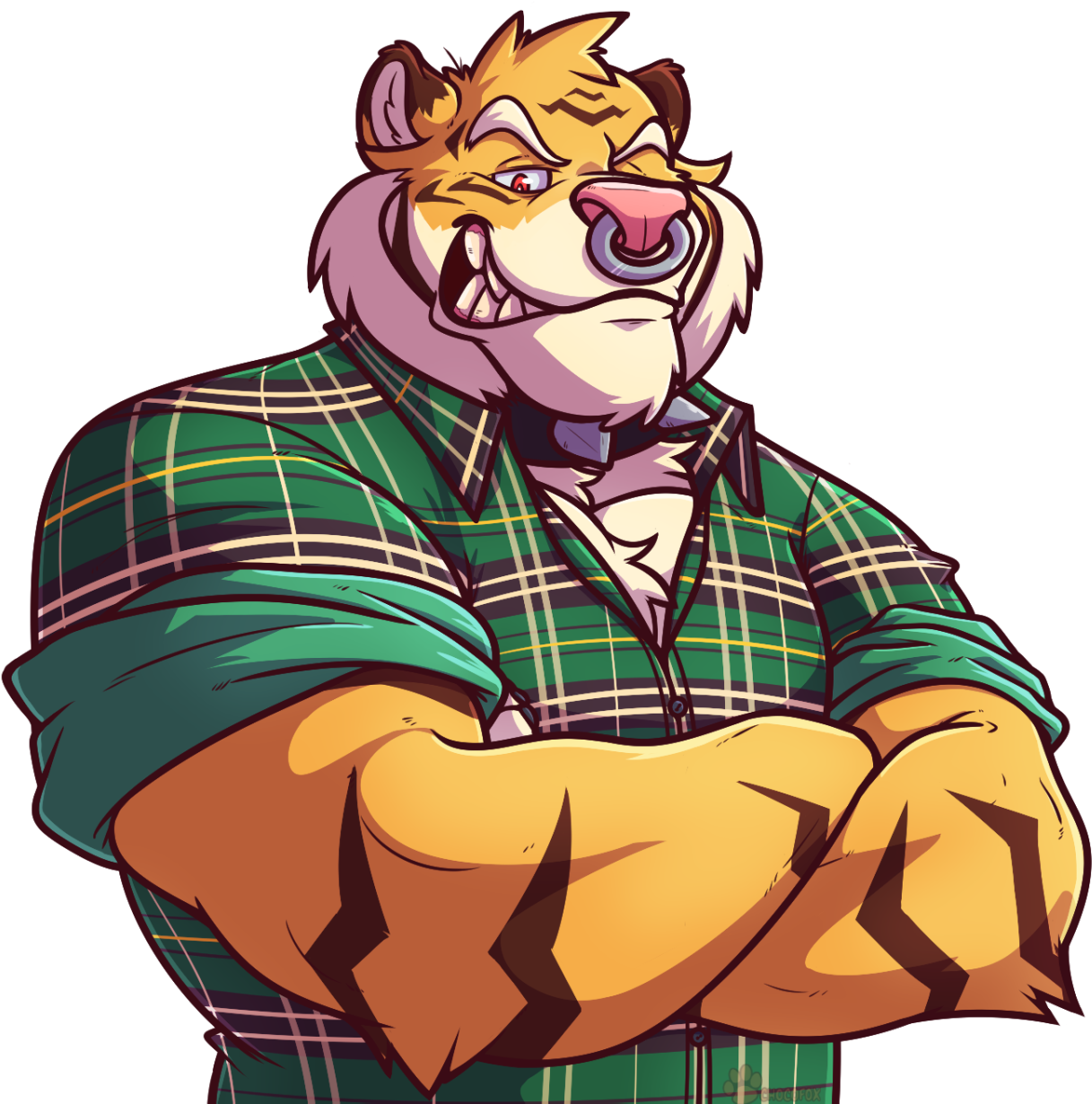Bowser Tiger Profile - Tiger Clipart (1261x1280), Png Download