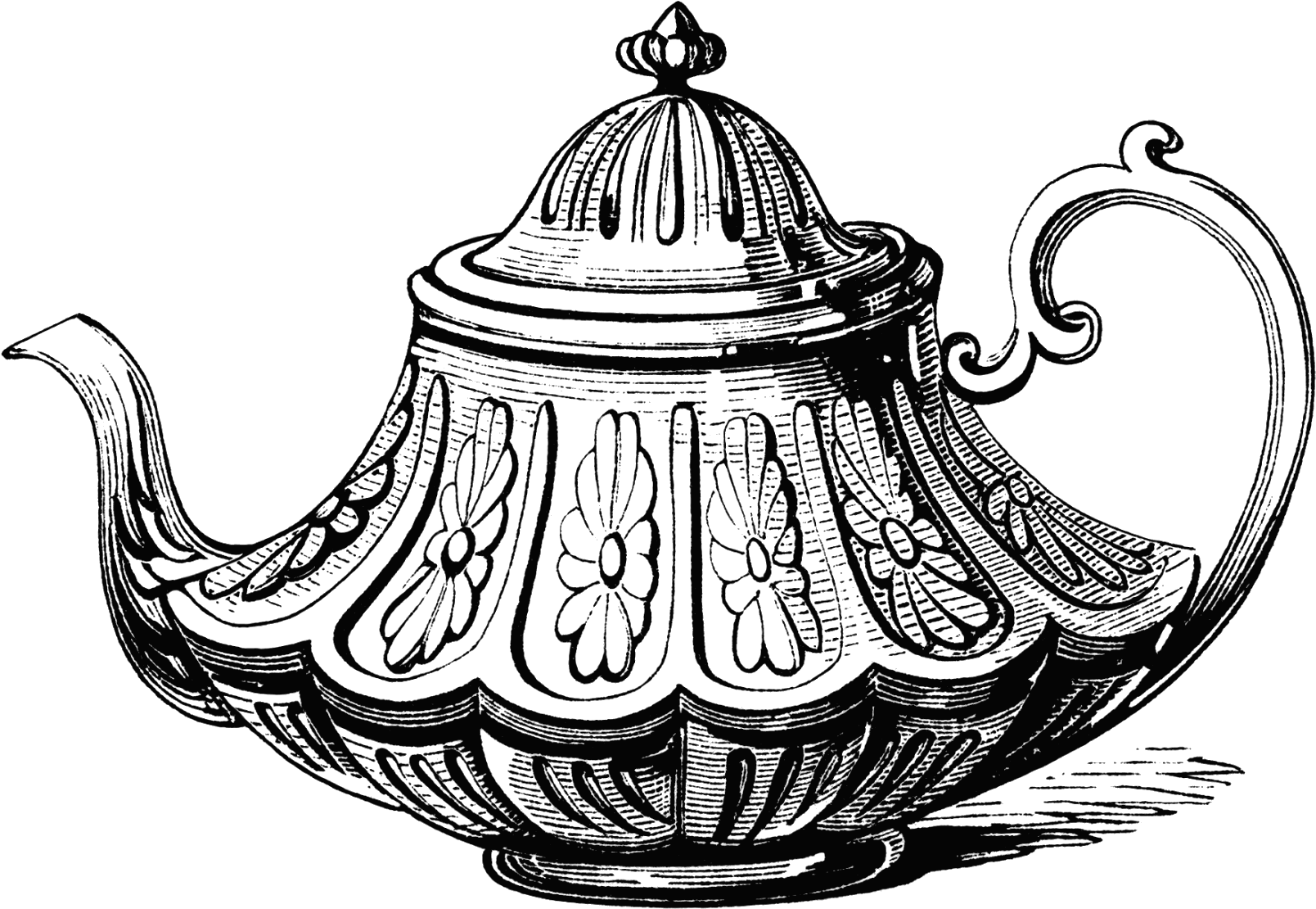 Dishes Clipart Tea Plate - Png Download (1672x1200), Png Download