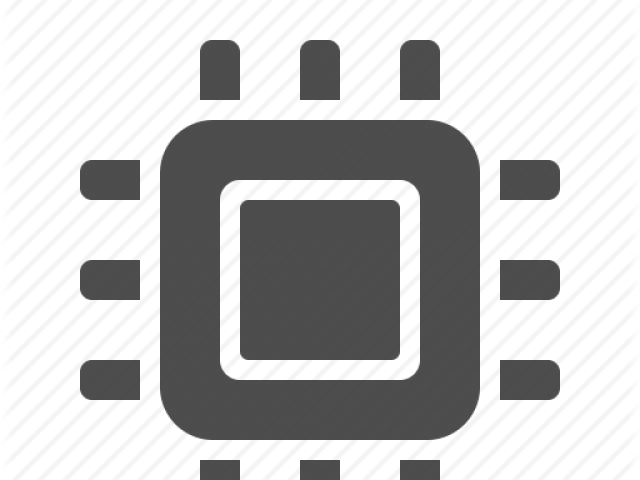 Cpu Clipart Hardware - Microprocessor - Png Download (640x480), Png Download