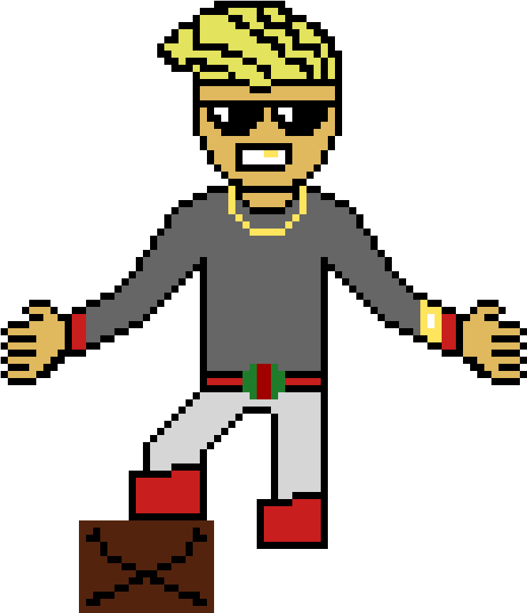 Pixel Art - Cartoon Clipart (1050x990), Png Download
