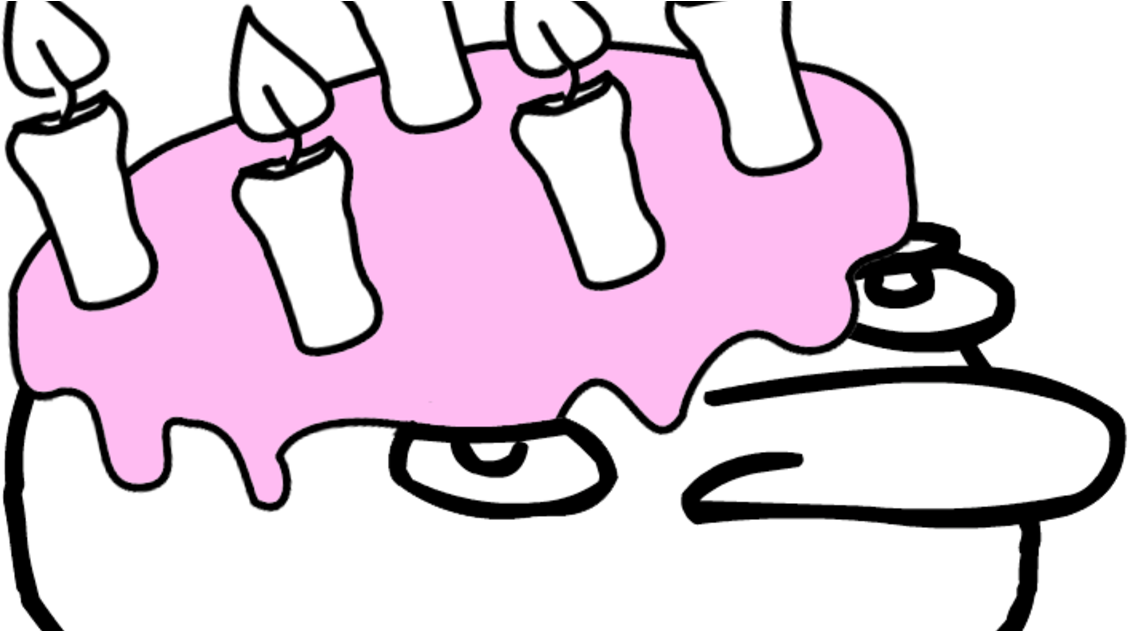 Birthday Cake Coloring Page Clipart (1200x630), Png Download