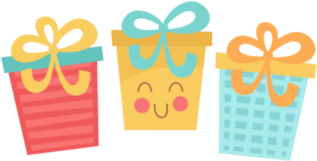 Divider Clipart Colorful - Cute Presents Clipart - Png Download (640x480), Png Download