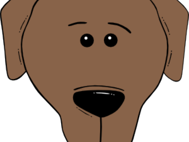 Sad Puppy Clipart - Cartoon Dogs Face - Png Download (640x480), Png Download