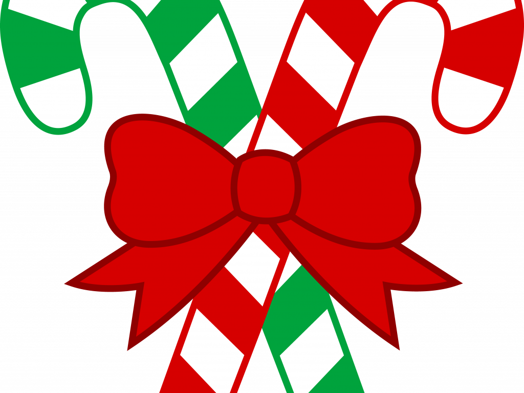 Download Free Christmas Clipart - Candy Cane Clipart - Png Download (1024x768), Png Download