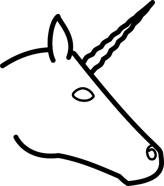 Head Cartoon Panda Free Images Unicornheadsilhouette - Easy To Draw Unicorn Heads Clipart (564x640), Png Download
