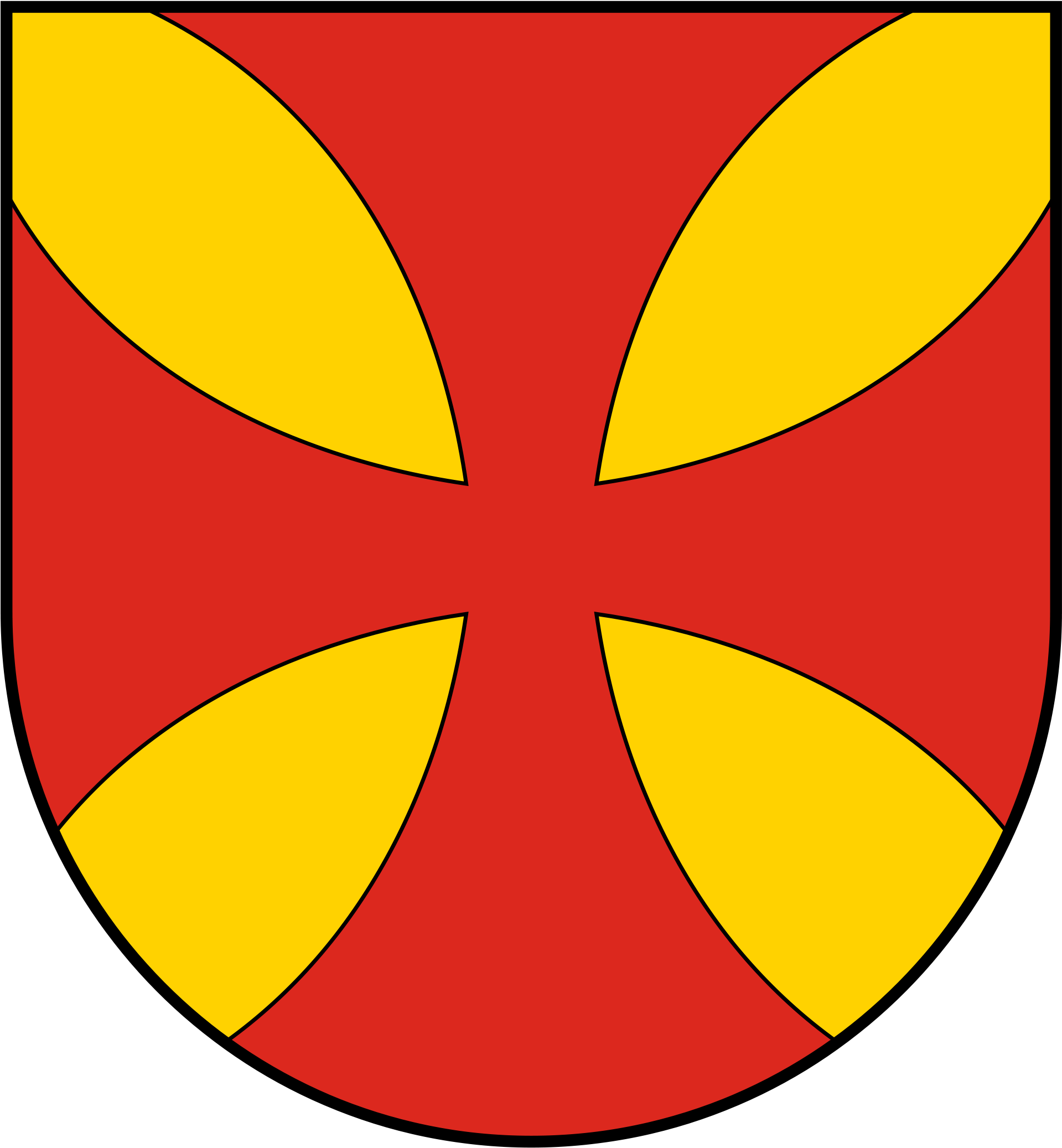 Open - Cross Pattée Clipart (2000x2143), Png Download