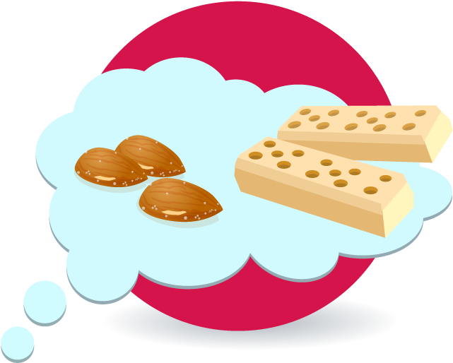 Salty Snacks Like Almonds And Cookies - Cookie Clipart (900x600), Png Download