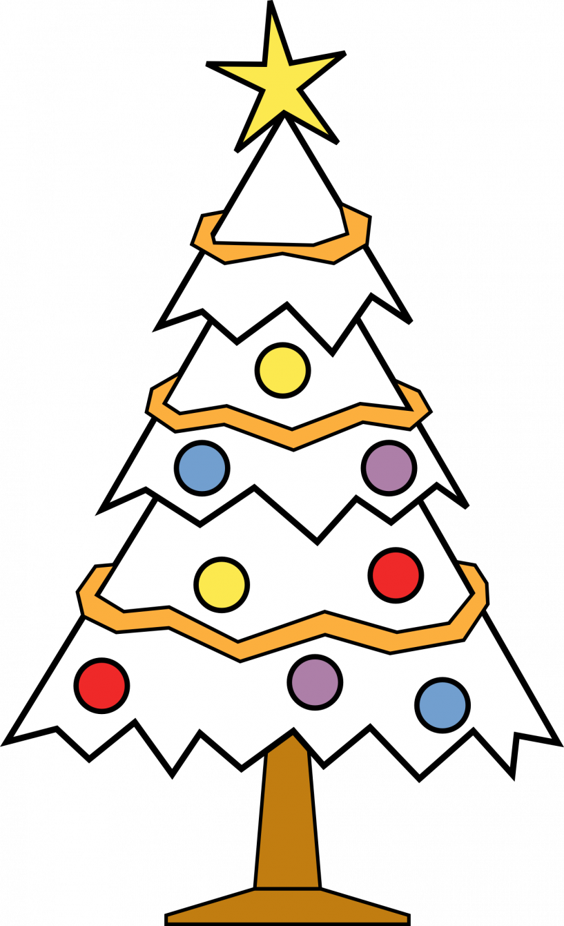 Christmas Ornament Black And White Tree Ornament Clipart - Png Download (817x1341), Png Download