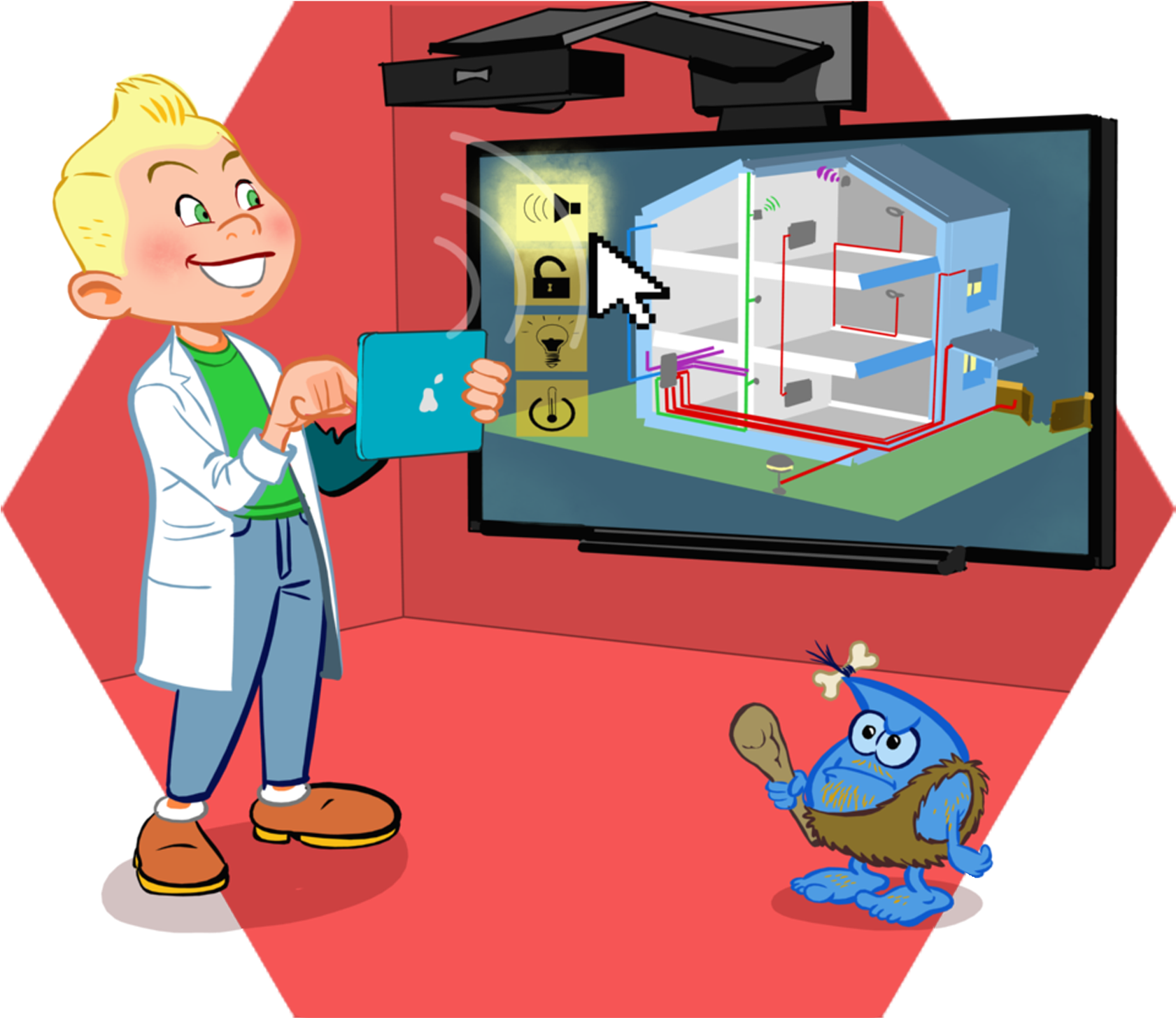 Home Automation Clipart (1800x1800), Png Download