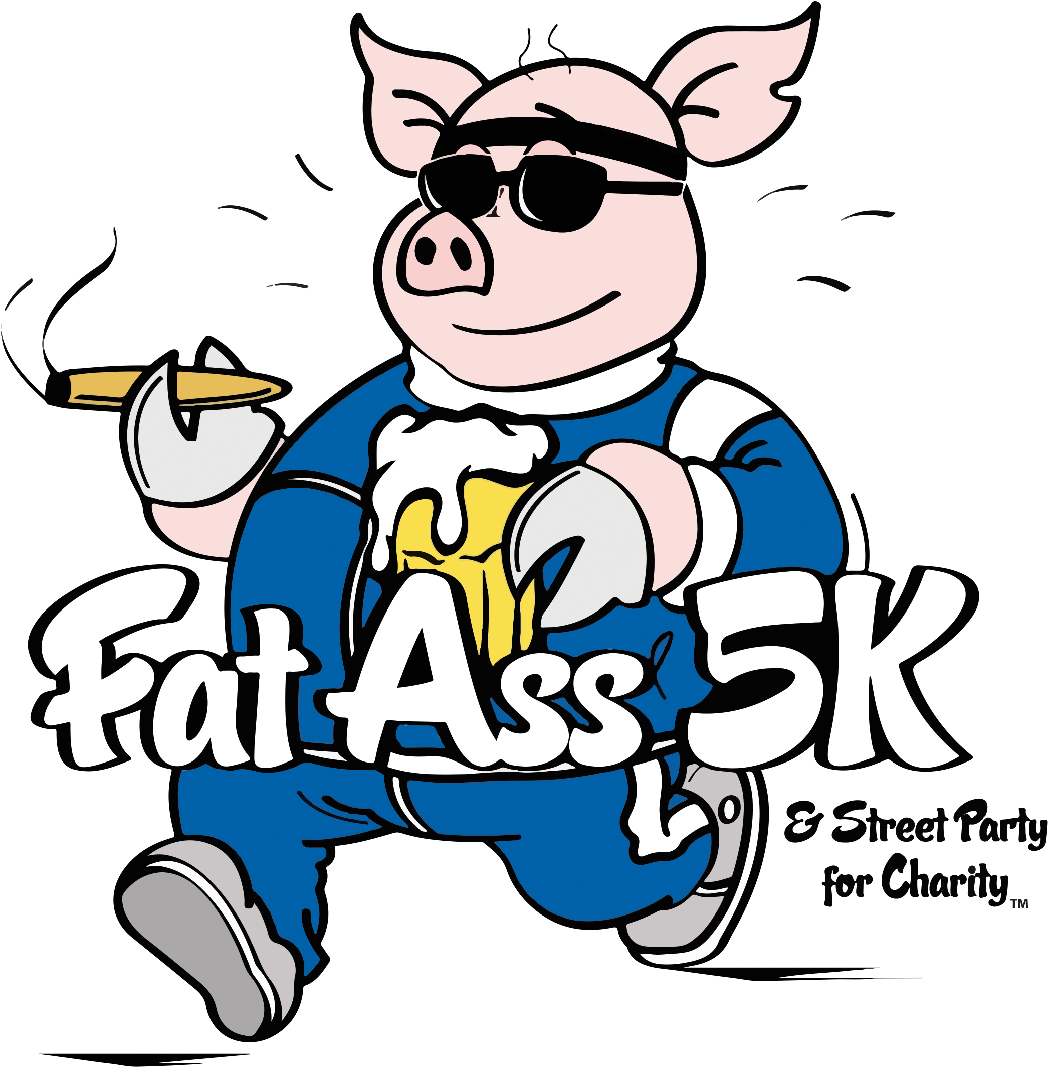 Fat Ass 5k Logo - Fat Ass 5k Clipart (2250x2250), Png Download