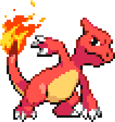 Charmeleon Cross Stitch Pattern Clipart (600x600), Png Download