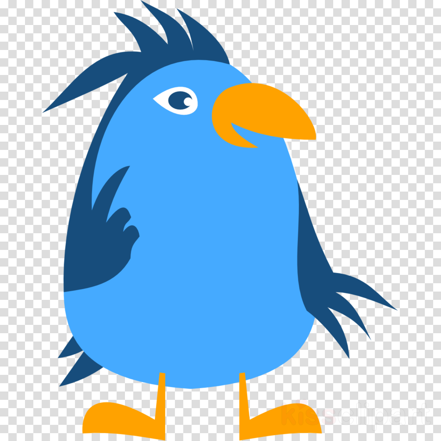 Blue Animal Clipart Bird Clip Art - Custom Cartoon Bird Shower Curtain - Png Download (900x900), Png Download
