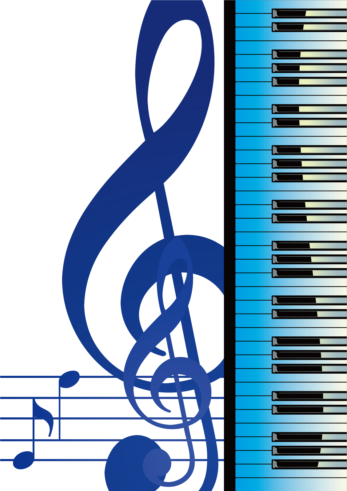 Musical Render Material Picture - Treble Clef Clipart (1128x1594), Png Download