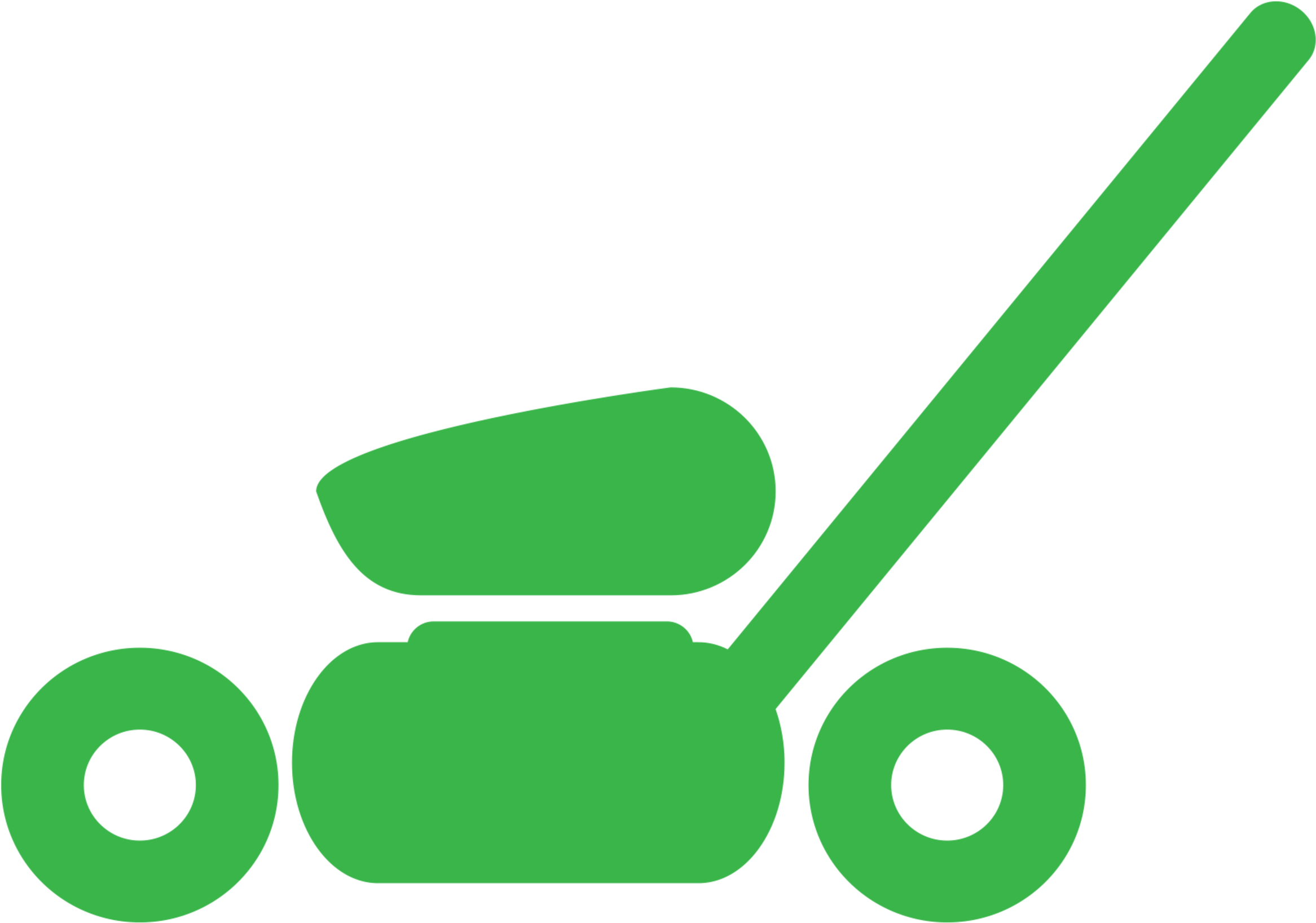 Lawn Mower Clipart - Png Download (2333x1637), Png Download