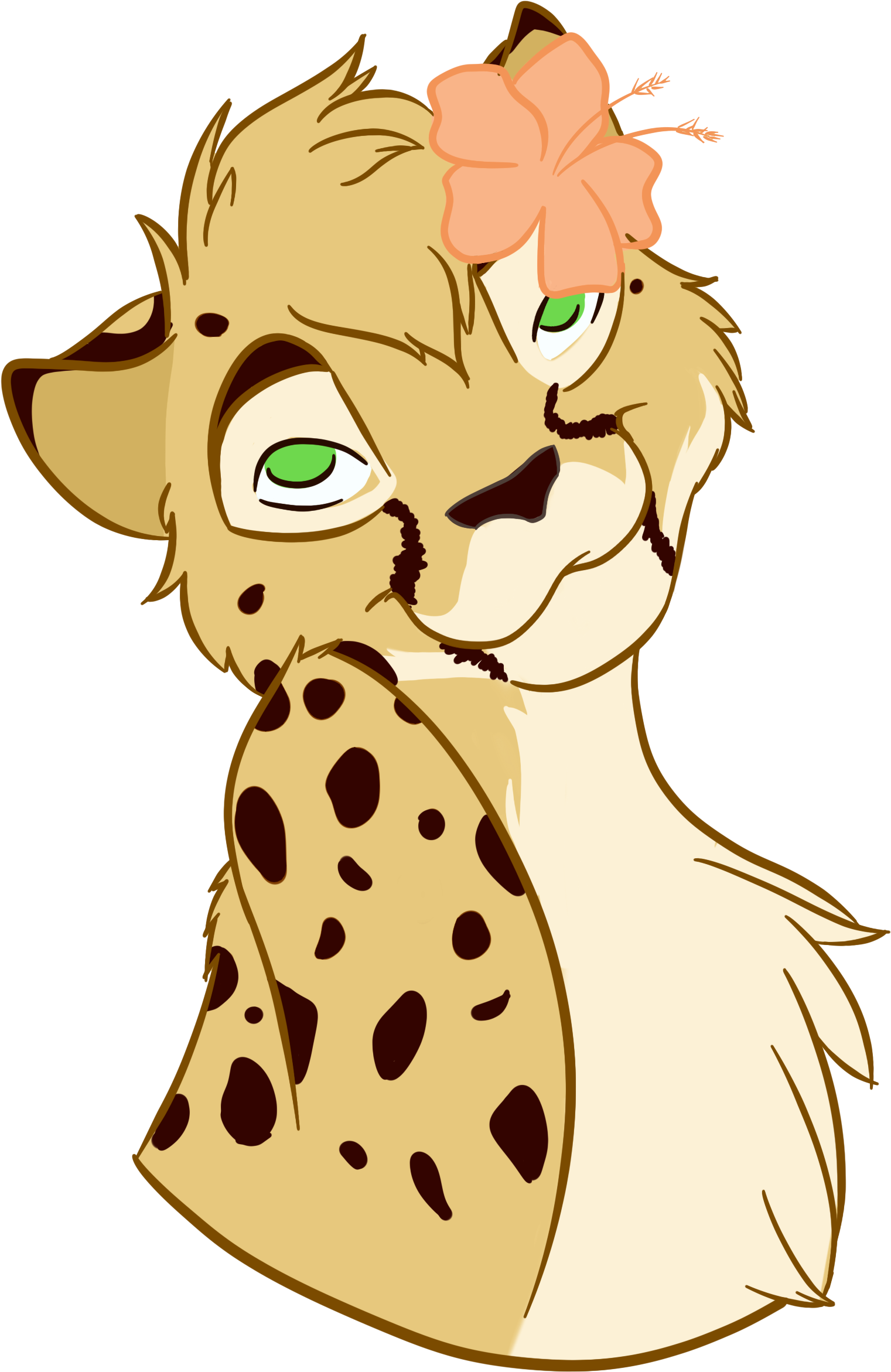 She's Often Relaxing In The Treetops Of Her Native - Cartoon Clipart (1759x2431), Png Download